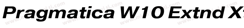Pragmatica W10 Extnd Xtr Bd Ob字体转换
